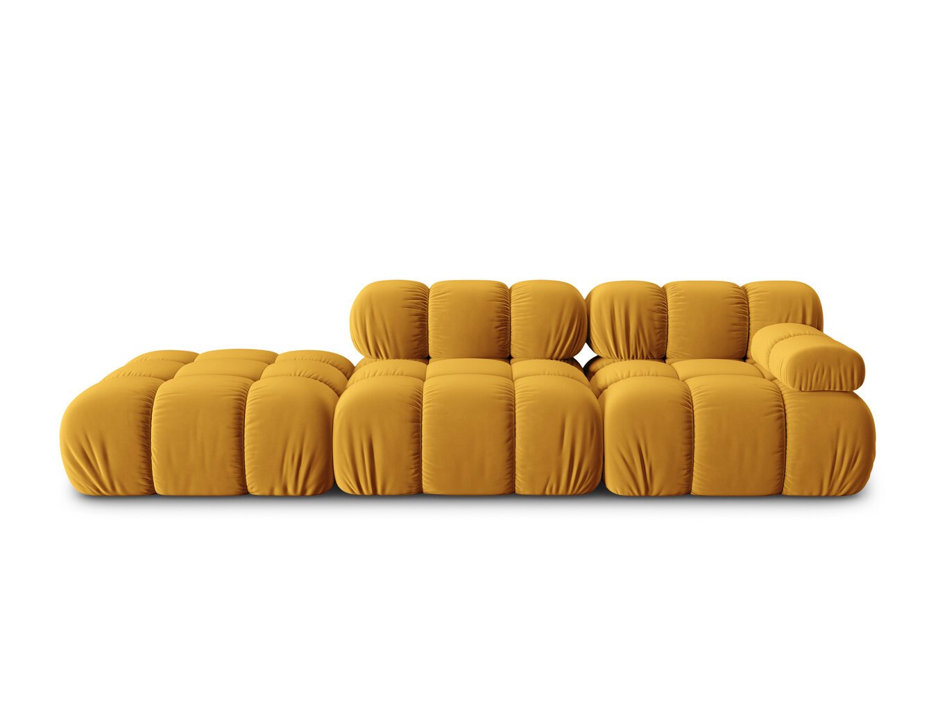 Stūra dīvāns Milo Casa Tropea, dzeltens cena un informācija | Stūra dīvāni | 220.lv