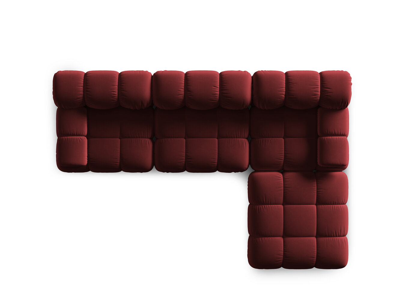 Stūra dīvāns Milo Casa Tropea, sarkans cena un informācija | Stūra dīvāni | 220.lv