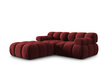 Stūra dīvāns Milo Casa Tropea, sarkans cena un informācija | Stūra dīvāni | 220.lv