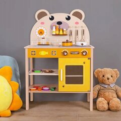 Rotaļu koka virtuve Bear XXL cena un informācija | Rotaļlietas meitenēm | 220.lv