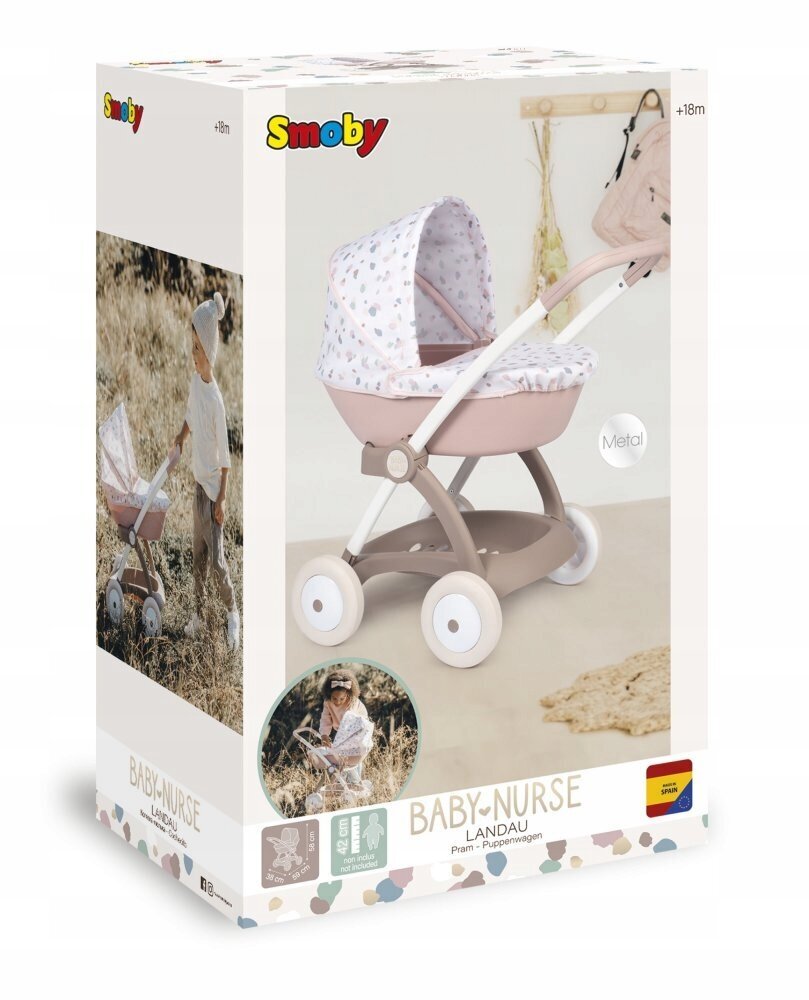 Leļļu ratiņi Smoby Baby Nurse 2 цена и информация | Rotaļlietas meitenēm | 220.lv