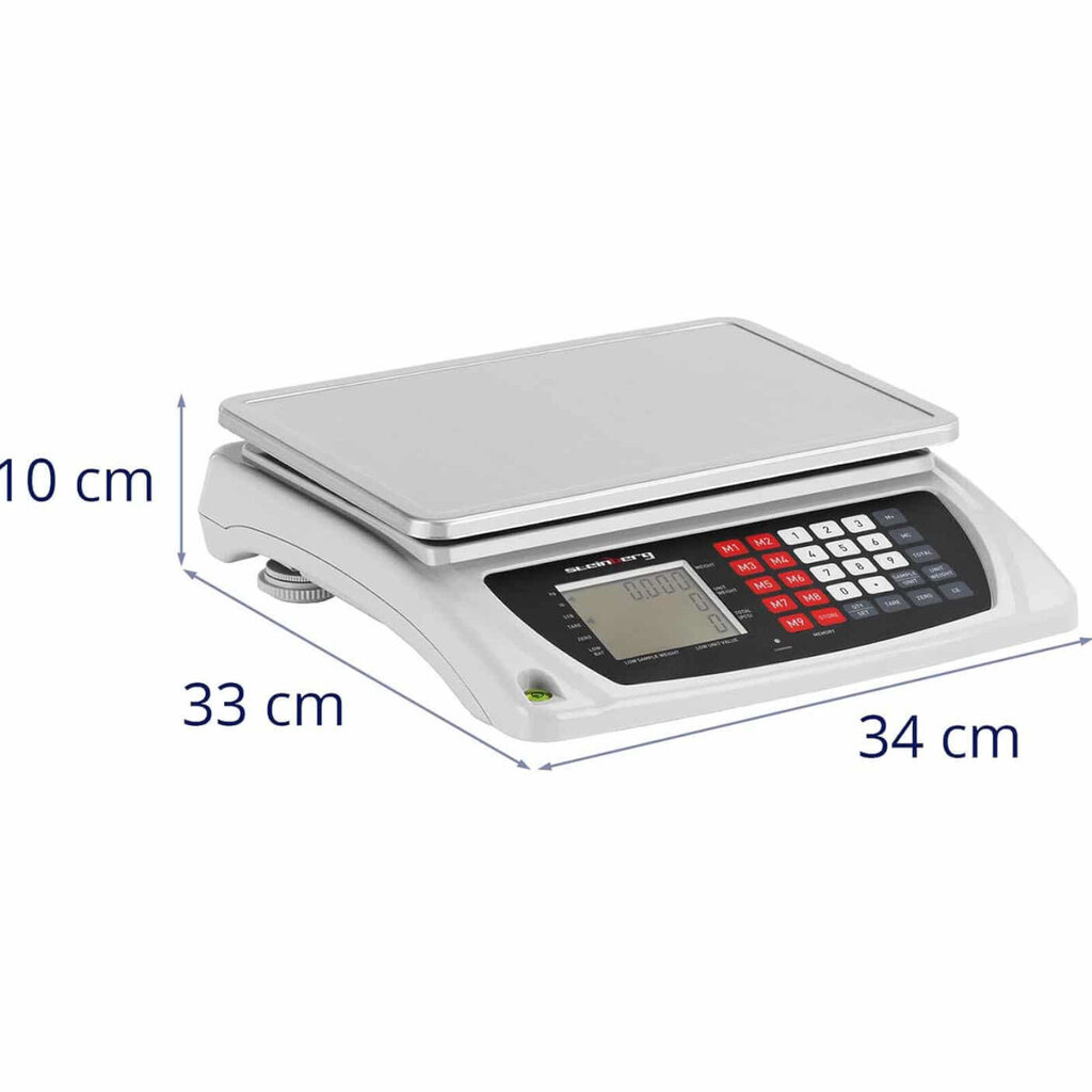 LCD komercsvari 7,5 kg / 0,6 g cena un informācija | Industriālie svari | 220.lv