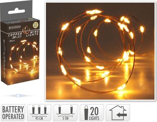 Рождественская гирлянда, 20 LED, 95 см цена и информация | Гирлянды | 220.lv