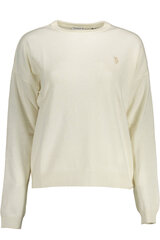 Džemperis sievietēm U.S. Polo, balts cena un informācija | Sieviešu džemperi | 220.lv