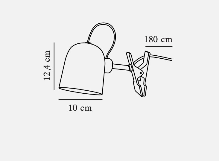 Nordlux Clamp lampa Angle 2220362003 cena un informācija | Sienas lampas | 220.lv