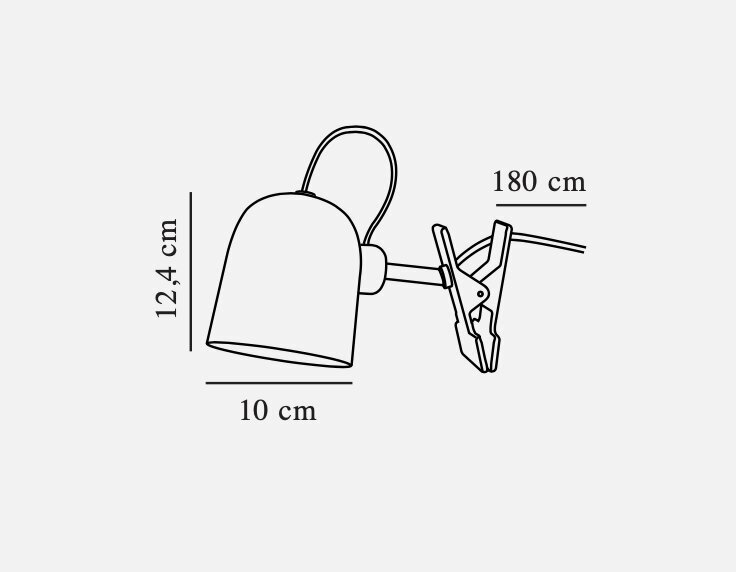 Nordlux Clamp lampa Angle 2220362010 цена и информация | Sienas lampas | 220.lv