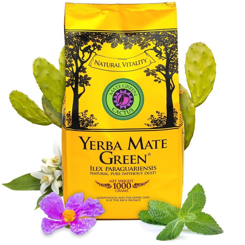 Tēja Yerba Mate Green Cactus, 1000 g cena un informācija | Tēja | 220.lv