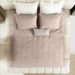 Комплект постельного белья 200x220см Denim Stone Washed, розовый, 100 % хлопок с эффектом потертости цена и информация | Постельное белье | 220.lv