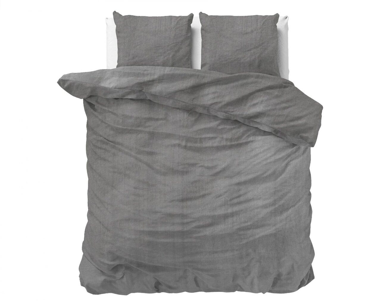 140x220cm gultas veļas komplekts Denim, pelēks, 100% kokvilna цена и информация | Gultas veļas komplekti | 220.lv