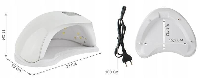 Profesionāla UV LED nagu lampa cena un informācija | Pedikīra, manikīra piederumi | 220.lv