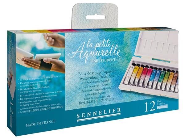 Akvareļkrāsu komplekts Sennelier La Petite Aquarelle, 12x10ml цена и информация | Modelēšanas un zīmēšanas piederumi | 220.lv