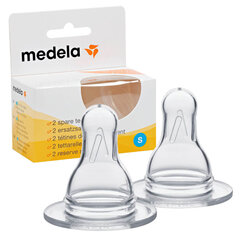 Соски силиконовые Medela 2269, размер S, 2 штуки цена и информация | Medela Товары для детей и младенцев | 220.lv