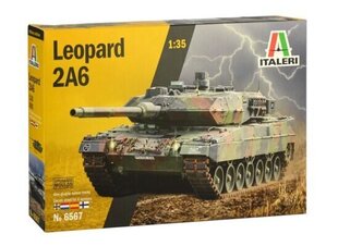 LEOPARD 2A6 ITALERI 6567 1:35 цена и информация | Коллекционные модели автомобилей | 220.lv