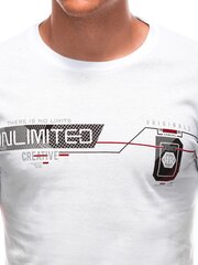 Мужская футболка S1912 - белая 123343-7 цена и информация | Мужские футболки | 220.lv
