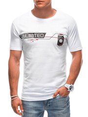 Мужская футболка S1912 - белая 123343-7 цена и информация | Мужские футболки | 220.lv