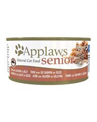 Applaws Cat Tin Senior для пожилых кошек с тунцом и лососем, 12x(6x70г) цена и информация | Консервы для котов | 220.lv