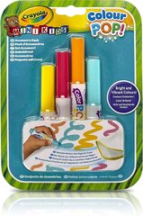 Mini marķieru komplekts ar sauso dzēšanu Crayola Color Pop, 4 krāsas цена и информация | Принадлежности для рисования, лепки | 220.lv
