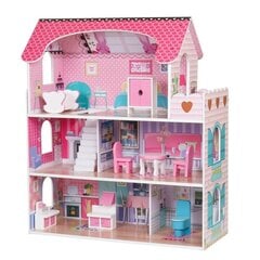 Koka leļļu namiņš ar mēbelēm cena un informācija | Rotaļlietas meitenēm | 220.lv