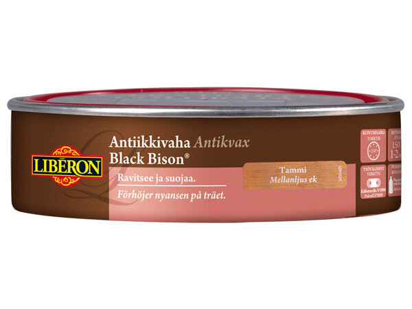 Antīka efekta vasks Liberon Black Bison, 150ml, ozols цена и информация | Impregnanti, kopšanas līdzekļi | 220.lv