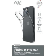 MyWay Apple iPhone 14 Pro Max, Transparent cena un informācija | Telefonu vāciņi, maciņi | 220.lv