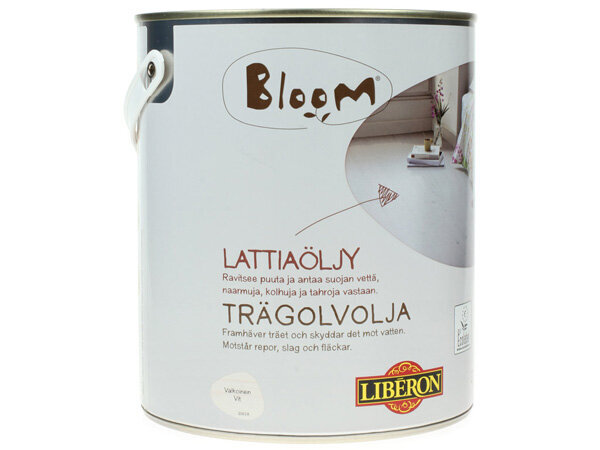 Grīdas eļļa Bloom, 2.5L, balta cena un informācija | Impregnanti, kopšanas līdzekļi | 220.lv