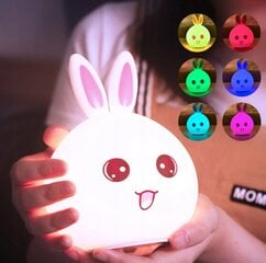 Детский светодиодный светильник кролик, RGB цена и информация | Детские светильники | 220.lv