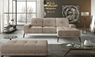 Правый угловой диван и пуфик Eltap Torrense, бежевый цвет цена и информация | Угловые диваны | 220.lv