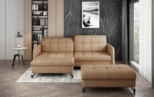 Labās puses stūra dīvāna un pufa komplekts Eltap Lorelle, oranžs cena un informācija | Stūra dīvāni | 220.lv