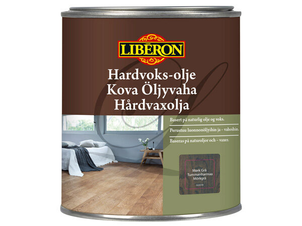 Cietā vaska eļļa Liberon, 750ml, tumši pelēka цена и информация | Impregnanti, kopšanas līdzekļi | 220.lv