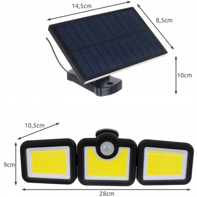 Āra LED lampa ar 171 COB cena un informācija | Āra apgaismojums | 220.lv