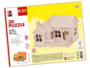 3D koka puzle Marabu Kids Beach House, 27 d. цена и информация | Пазлы | 220.lv