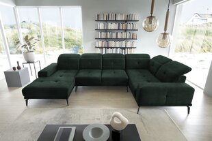 Stūra dīvāns Eltap Neviro, tumši zaļš cena un informācija | Stūra dīvāni | 220.lv