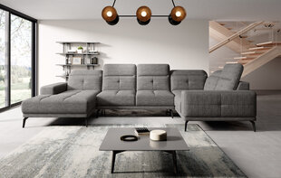 Stūra dīvāns Eltap Neviro, pelēkas krāsas cena un informācija | Stūra dīvāni | 220.lv