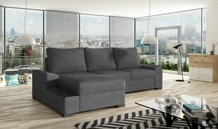 Kreisās puses stūra dīvāns Negro, pelēks cena un informācija | Stūra dīvāni | 220.lv