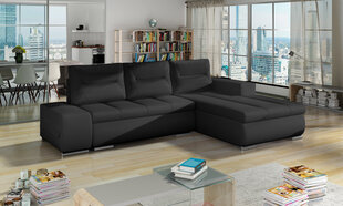 Labās puses stūra dīvāns Eltap Ottavio, melns cena un informācija | Stūra dīvāni | 220.lv