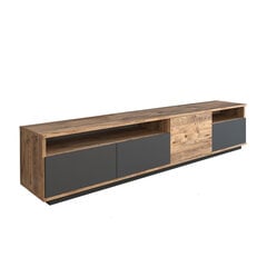 TV statīvs 180cm x 44,6cm x44,5cm melns cena un informācija | TV galdiņi | 220.lv