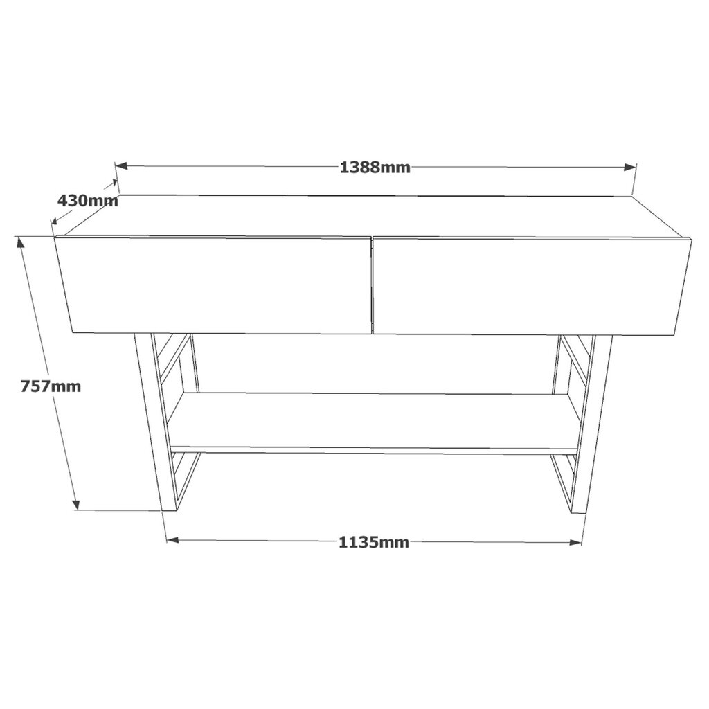 Zāles stends 138,8cm x 75,7cm x 43cm bēšs цена и информация | Konsoles galdiņi | 220.lv