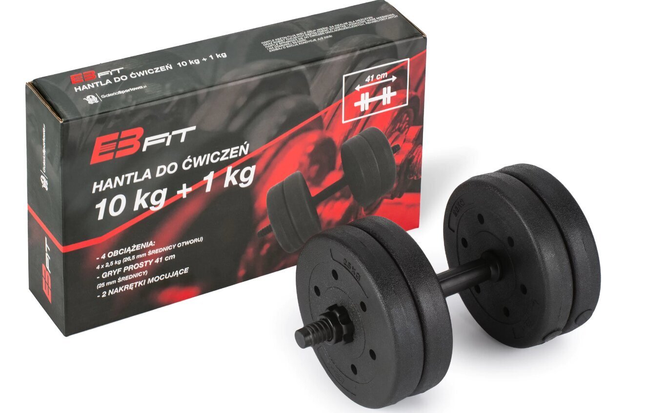 Kompozītmateriāla hanteles EB Fit 4in1, 20 kg cena un informācija | Svari, hanteles, stieņi | 220.lv