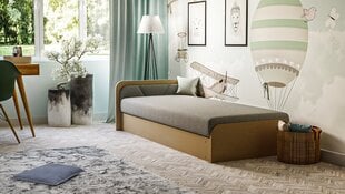 Левая односпальная кровать Parys, серый цвет цена и информация | Кровати | 220.lv