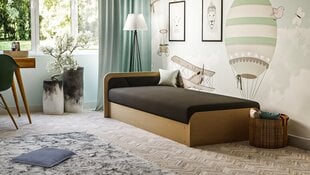 Левая односпальная кровать Parys, темно-коричневый цвет цена и информация | Кровати | 220.lv