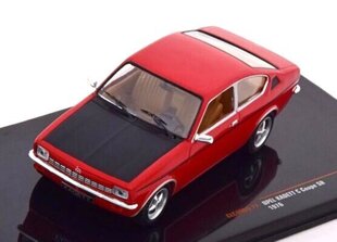 Opel Kadett C Coupe Sr 1976 Red/matt Black Ixo 1:43 Clc490n cena un informācija | Kolekcionējamie modeļi | 220.lv