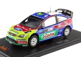 Ford Focus RS WRC #3 Rallye Sardinien 2009 M.Hirvonen/J.Lehtinen 24RAL027B IXO 1:24 цена и информация | Коллекционные модели автомобилей | 220.lv