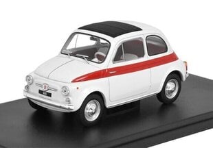 Fiat 500 1960 White/Red WB124182 WHITEBOX 1:24 цена и информация | Коллекционные модели автомобилей | 220.lv