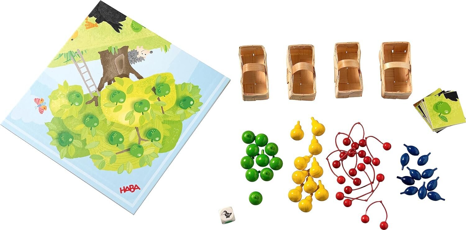 Ābolu dārza kauliņu spēle bērniem Haba цена и информация | Attīstošās rotaļlietas | 220.lv