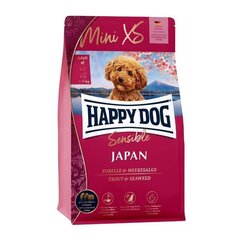 Happy Dog XS Japan mazo šķirņu pieaugušiem suņiem ar forelēm un jūraszālēm, 1,3 kg cena un informācija | Sausā barība suņiem | 220.lv