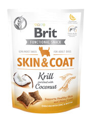 Brit Функциональный снек Skin&Coat Krill 150 г цена и информация | Лакомства для собак | 220.lv