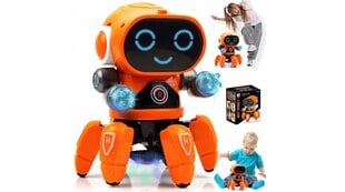 Интерактивный танцующий робот со звуковыми и световыми эффектами. цена и информация | Игрушки для мальчиков | 220.lv