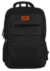 Datora mugursoma Peterson PTN GBP-12M, melna цена и информация | Спортивные сумки и рюкзаки | 220.lv