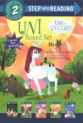 Uni the Unicorn Step into Reading Boxed Set: Uni Brings Spring; Uni's First Sleepover; Uni Goes to School; Uni Bakes a Cake; Uni and the Perfect Present cena un informācija | Grāmatas pusaudžiem un jauniešiem | 220.lv