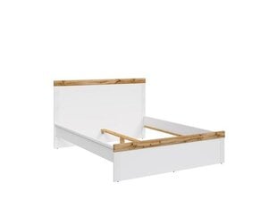 Кровать BRW Holten, 140x200 см, белая/коричневая цена и информация | Кровати | 220.lv